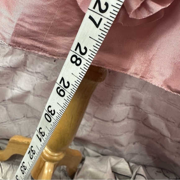 B2 jasmine powder Pink taffeta Pleated Strapless dress for Prom wedding sz 20 US - Picture 4 of 9